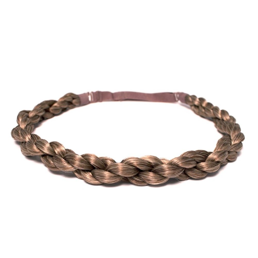 Synthetic Light Brown Rope Twist Hair Headband - Picture 1 of 1